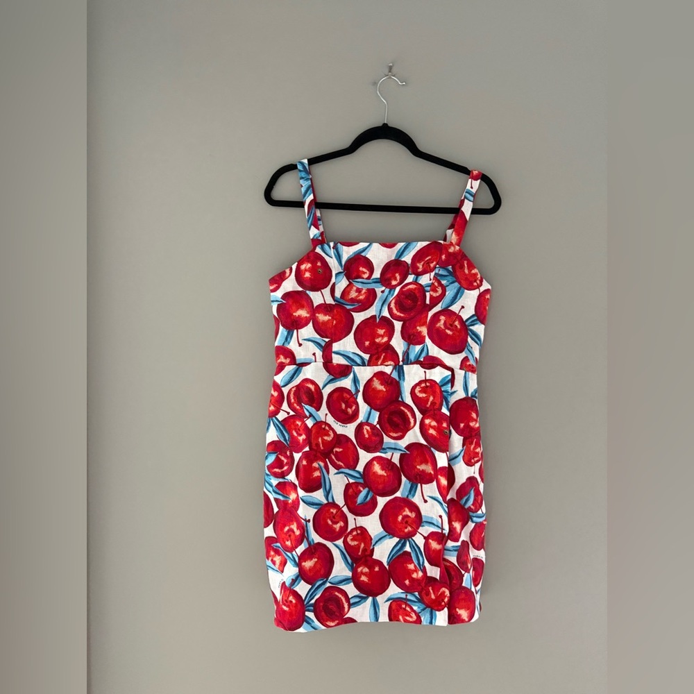 FARM Rio Red Cherry Print Mini Dress